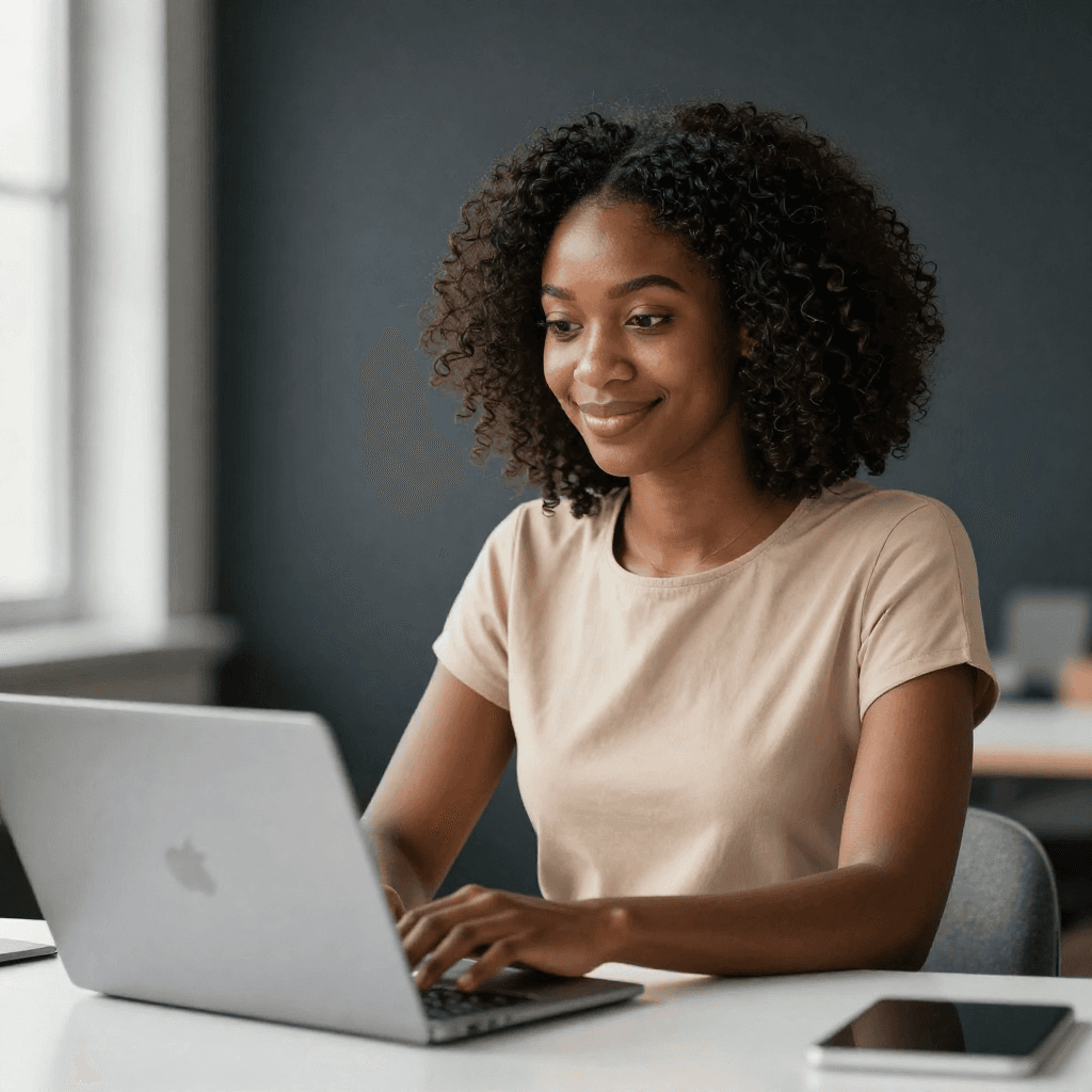 African creator building their digital business
